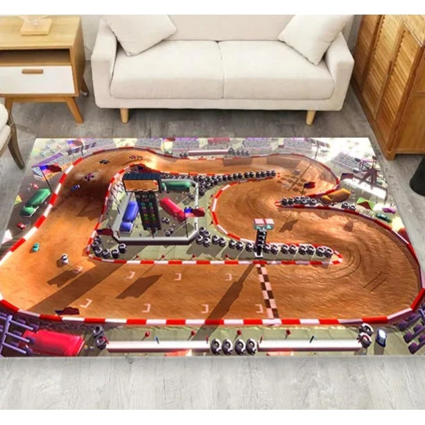 Offroad-Strecken Teppich für Kinderzimmer