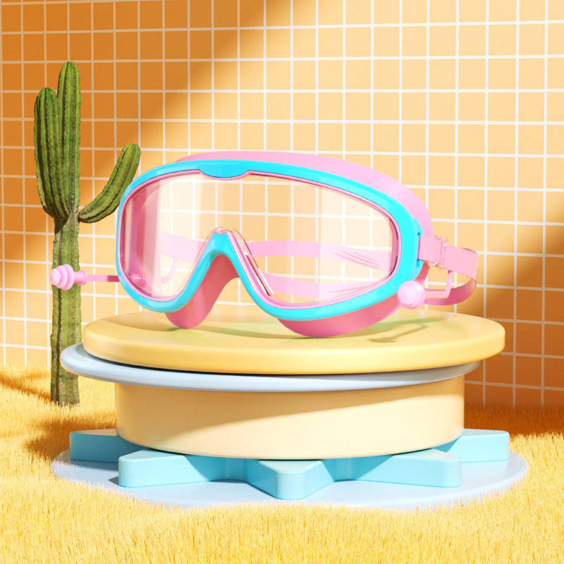 Kinder Schwimmbrille – grosser Rahmen, wasserdicht