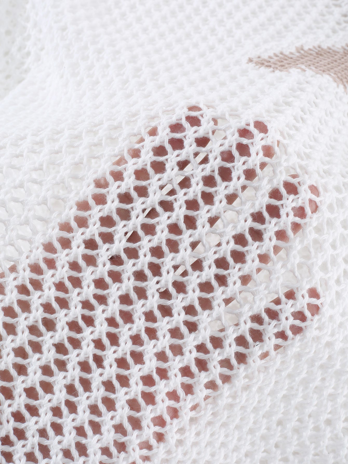 Boho Mesh Stricktop mit Sternen