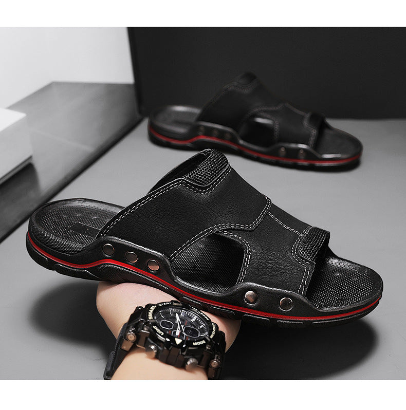Rutschfeste Deodorant Sandalen aus Leder