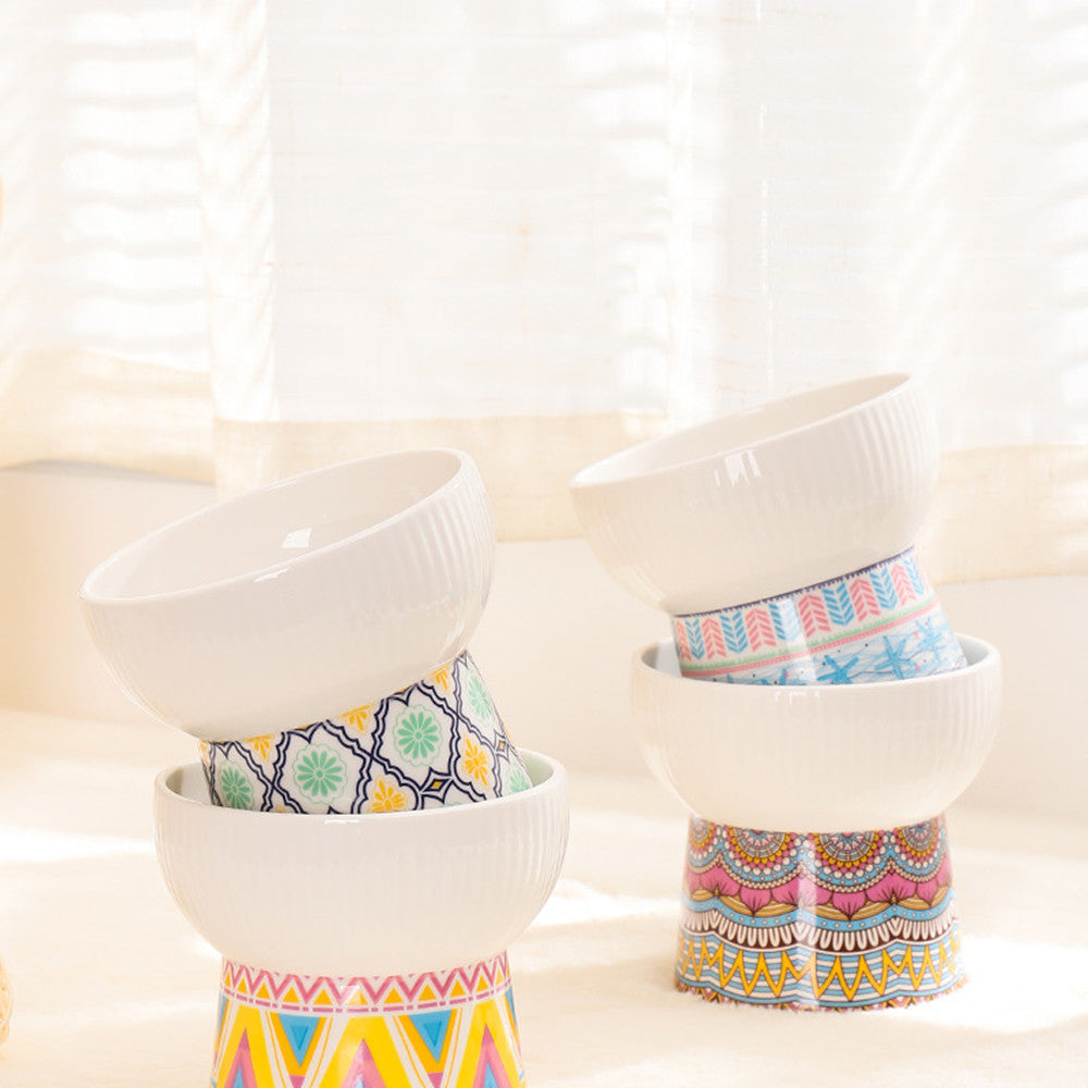 Katzenbowl mit hohem Hals aus Keramik – Bild 2 | LuxeStyle