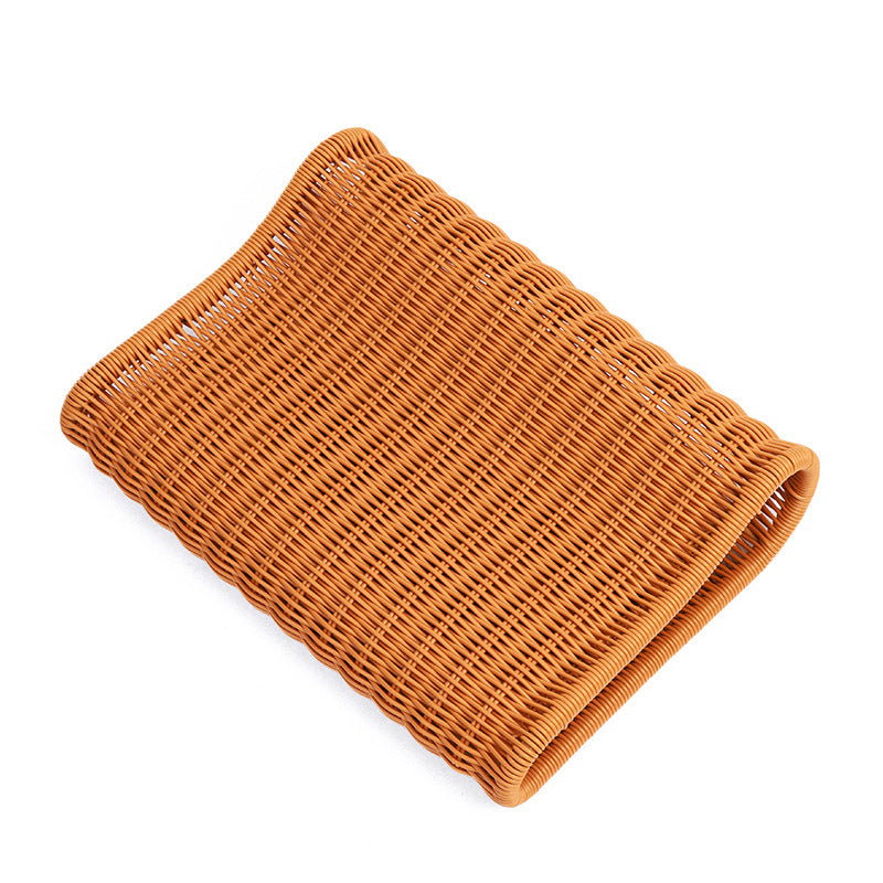 Rattan-Kühlkissen mit Nackenstütze