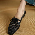 Elegante Leder-Mules mit Schnalle