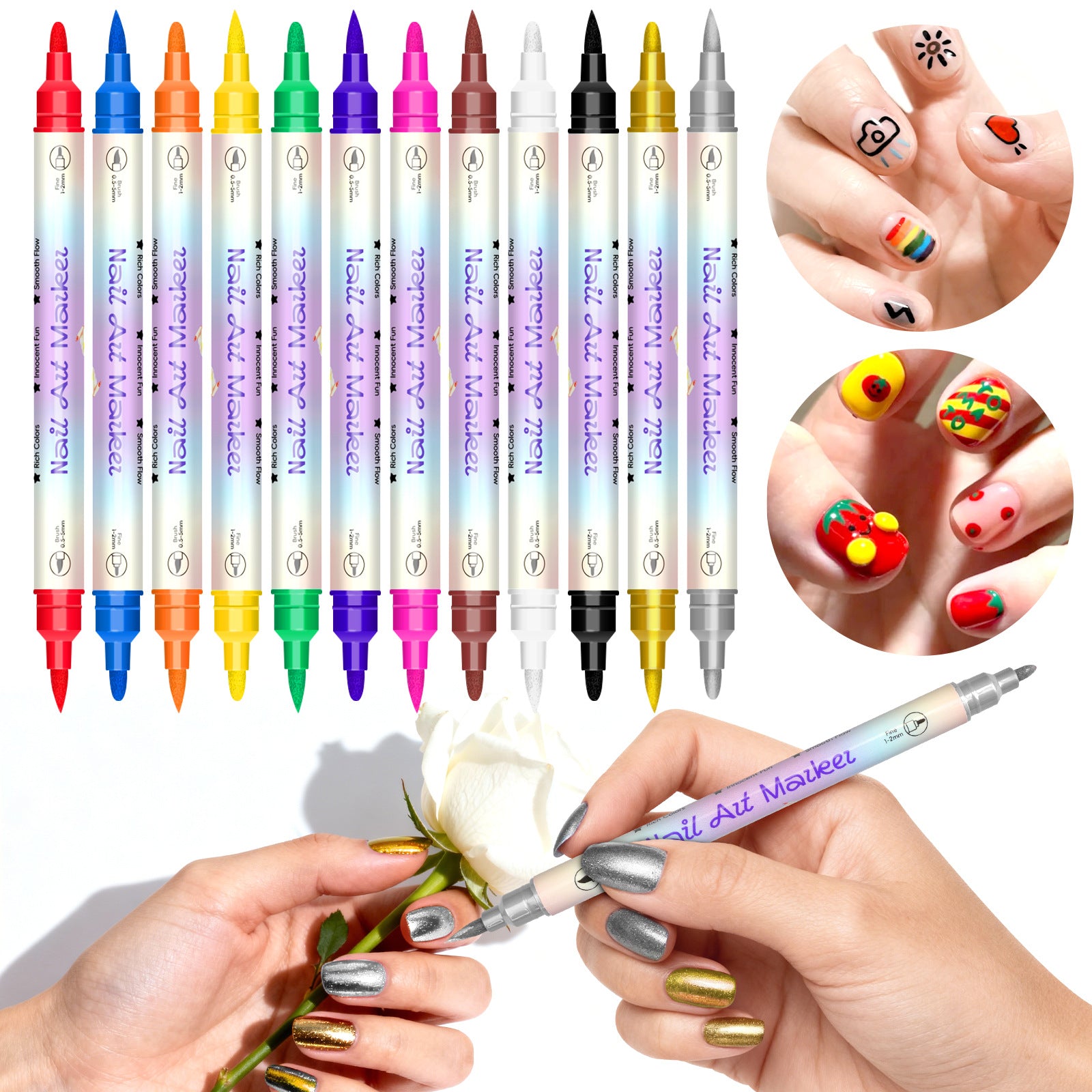 Nail Art Graffiti Stifte Set – Ansicht 7
