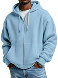 Herren Loose-Fit Kapuzenjacke Waffelpiqué – Bild 13 | LuxeStyle