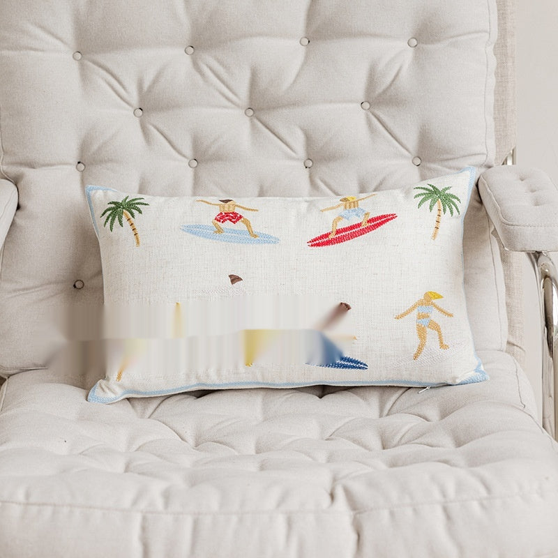Kissenhülle "Summer Ocean Surf" bestickt – Ansicht 5