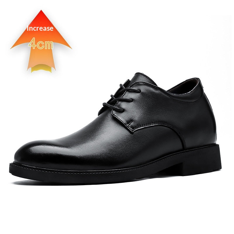 Herren Business-Lederschuhe mit Absatzerhöhung