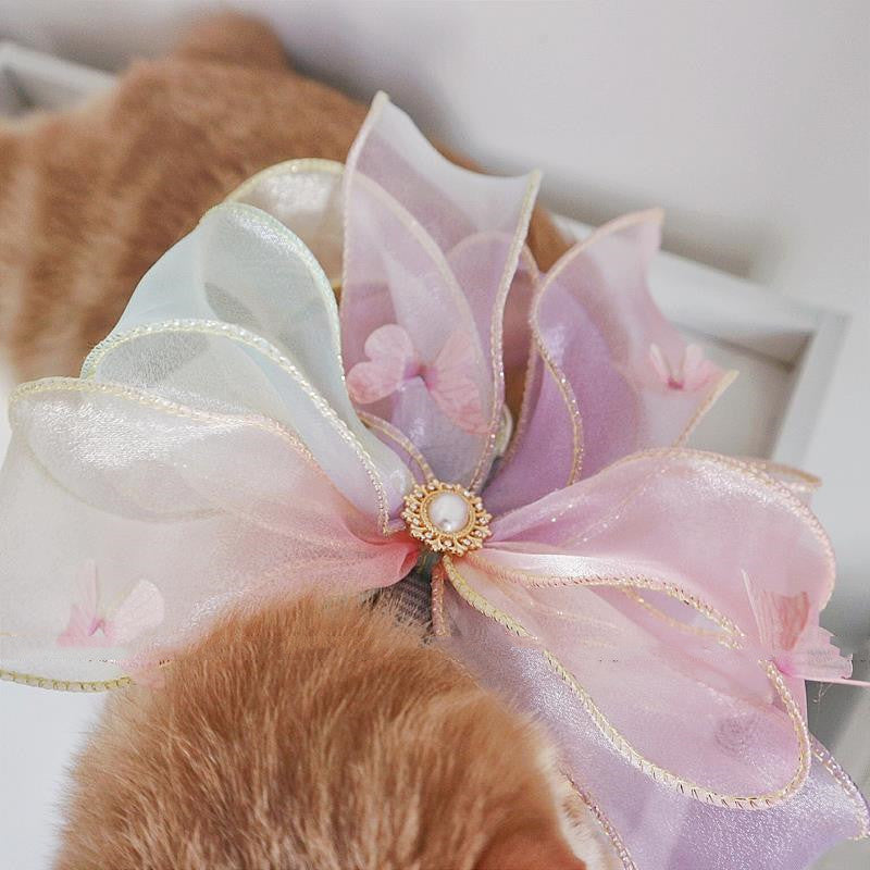 Leine für Katzen und kleine Hunde mit Schleife | LuxeStyle