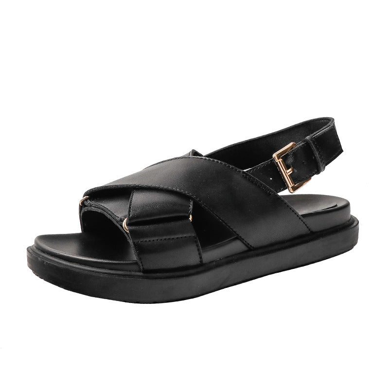 Leder Plateau Sandalen – Bild 7 | LuxeStyle