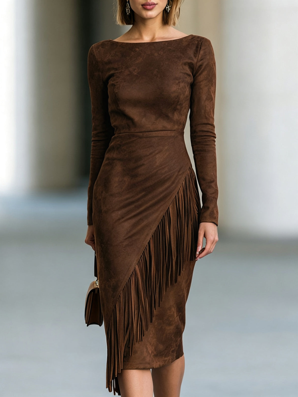 Elegantes Tüllkleid mit langen Ärmeln | LuxeStyle