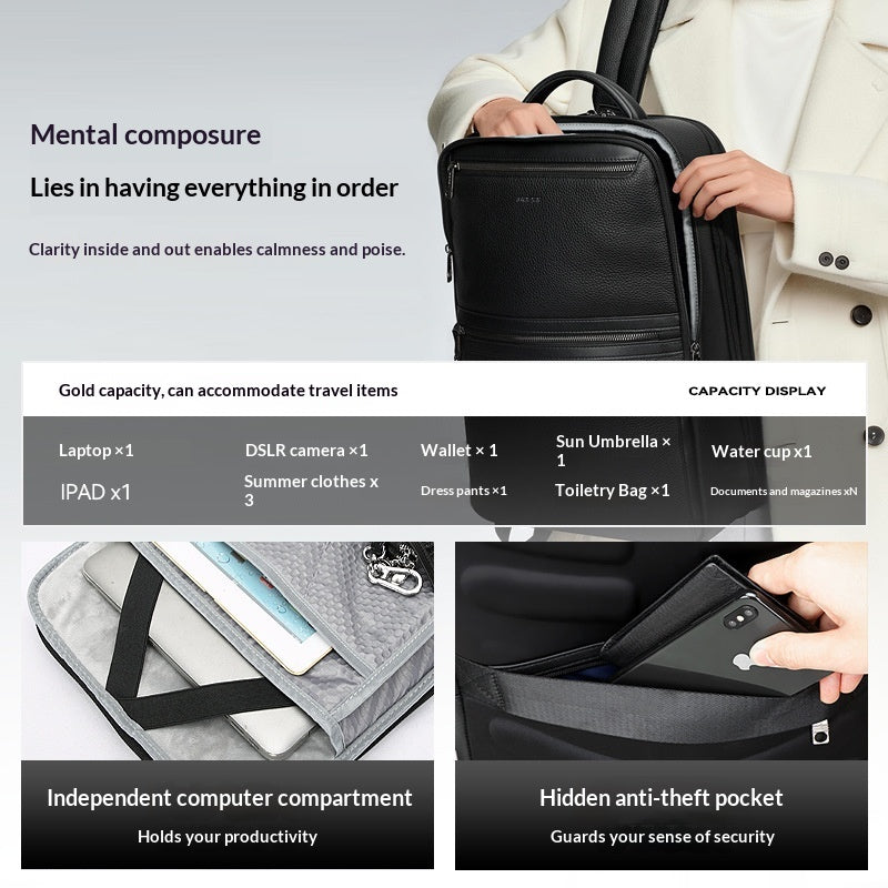 Vielseitiger Rucksack aus Vollleder