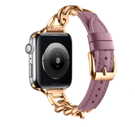 Stahl- und Lederarmband für Smartwatch – Bild 13 | LuxeStyle