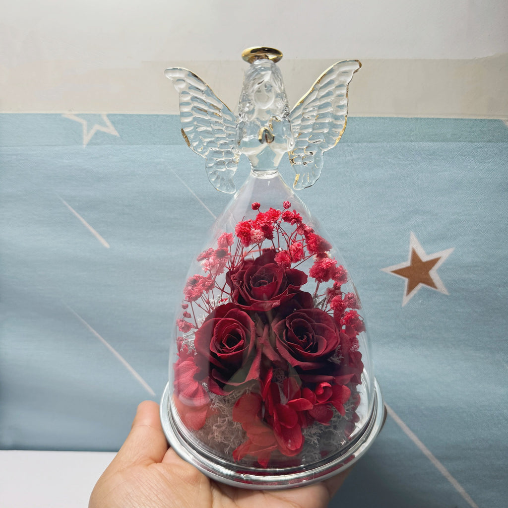 Rosenstrauss Engel-Geschenk (ewig haltbar)