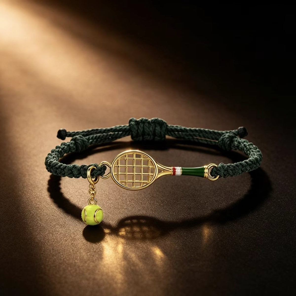 Goldfarbenes, hohles Tennisracket-Armband | LuxeStyle