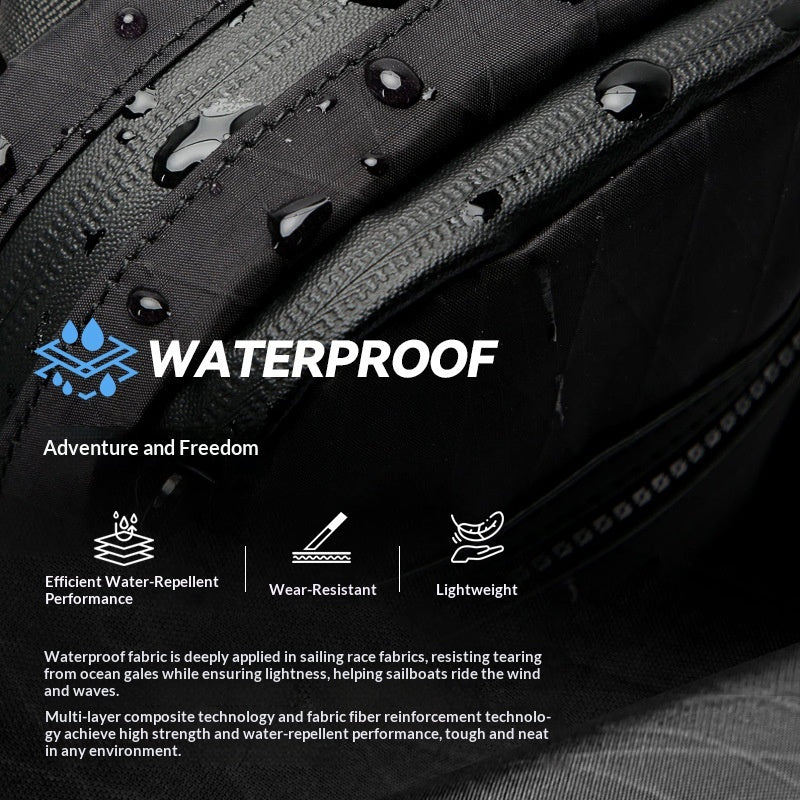 Casual Waterproof Umhängetasche für Herren – Ansicht 4