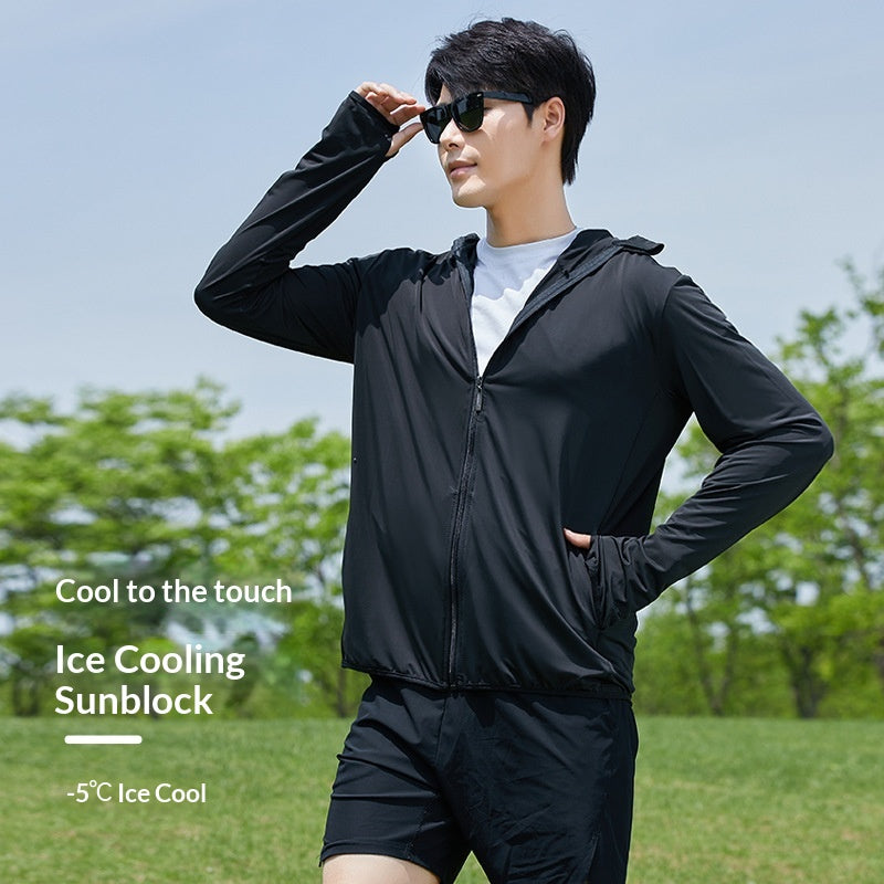 Ice Silk UV-Schutzjacke mit Kapuze für Herren