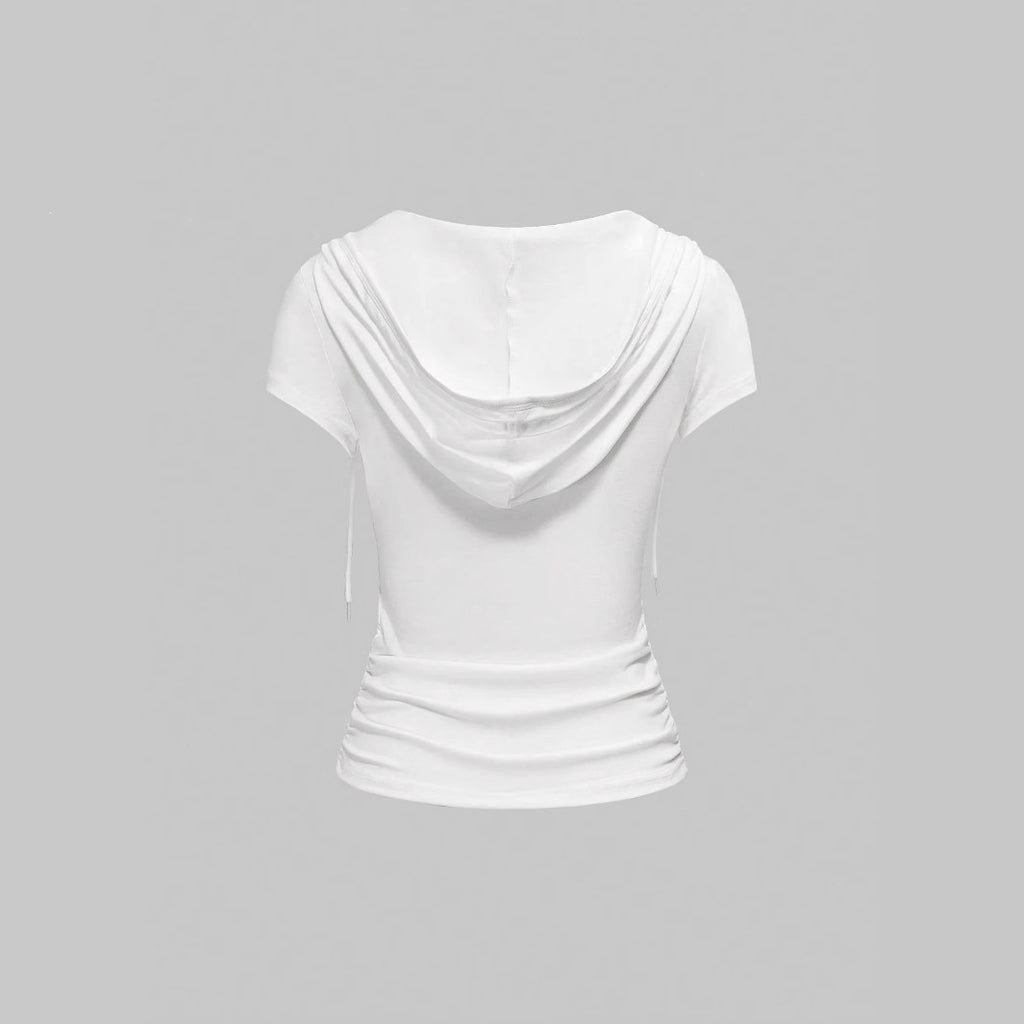 Mock-Two-Piece T-Shirt mit Rundhals und Print