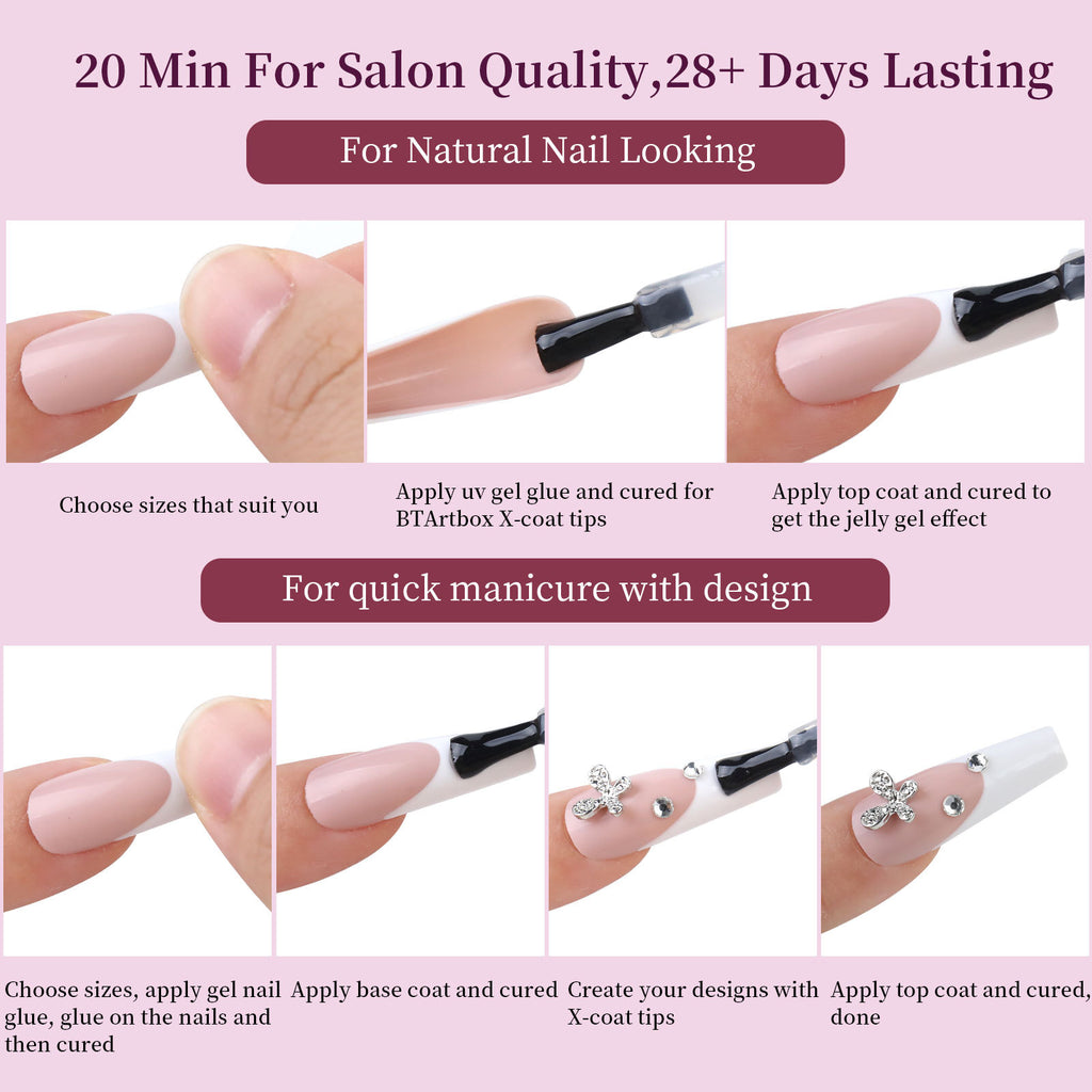 French Wear Nahtlose, ablösbare Nagelsticker – Bild 6 | LuxeStyle