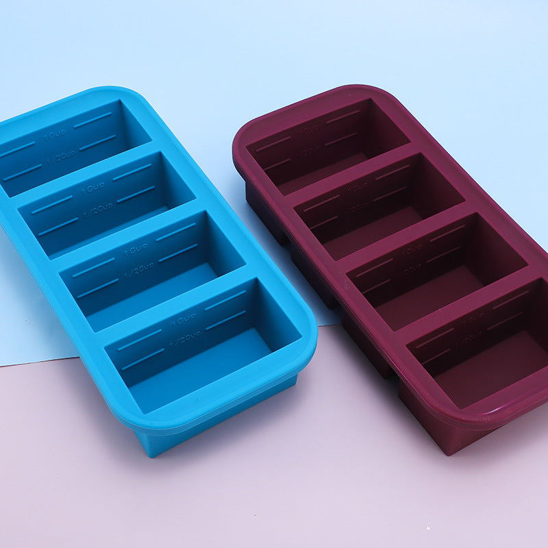Silikon-Eiswürfelbox mit Deckel