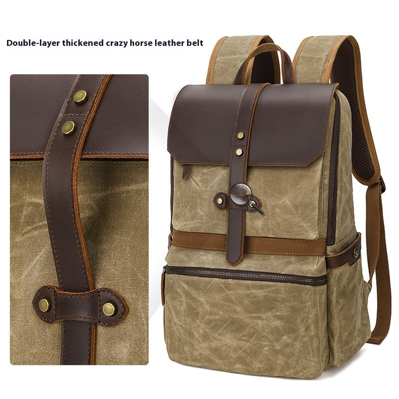 Wasserdichter Canvas-Rucksack mit Batik-Muster – Bild 10 | LuxeStyle