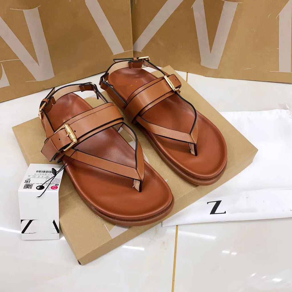 Chunky Casual Sandalen mit Kreuzriemen