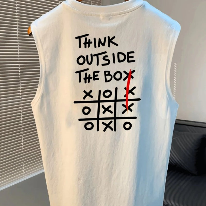 Herren-Weste mit Grafik-T-Shirt