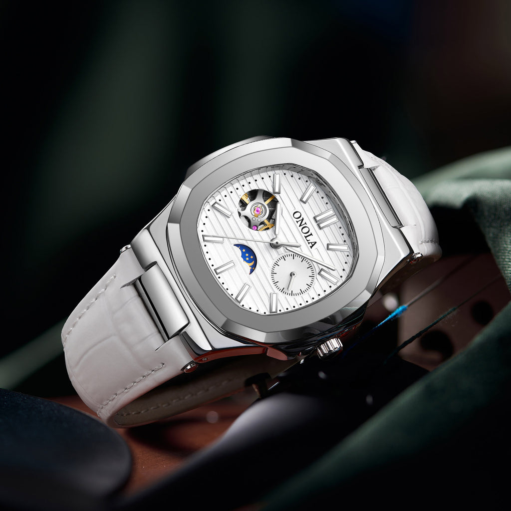 Mechanische Armbanduhr mit Mondphase – Ansicht 2