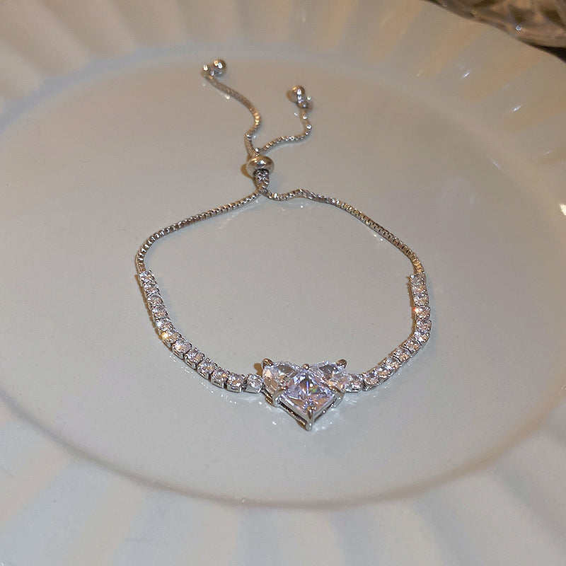 Vergoldetes Armband mit bunten Zirkonia-Ovalen – Ansicht 4