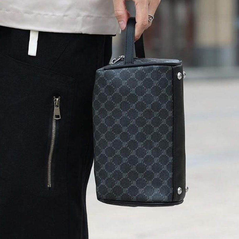 Schwarzer Rucksack grosse Kapazität aus PU – Bild 7 | LuxeStyle