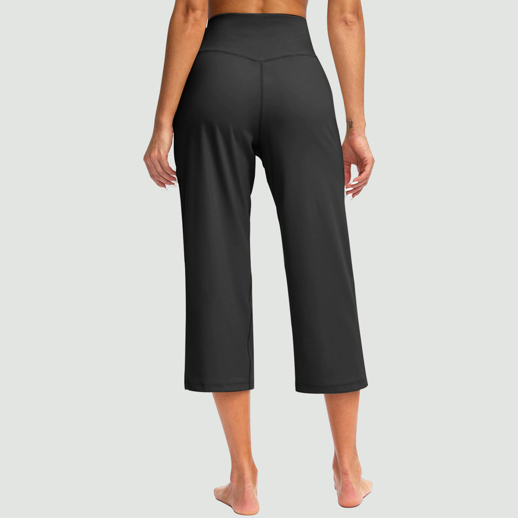High-Waist Athletic Wide-Leg Hose
