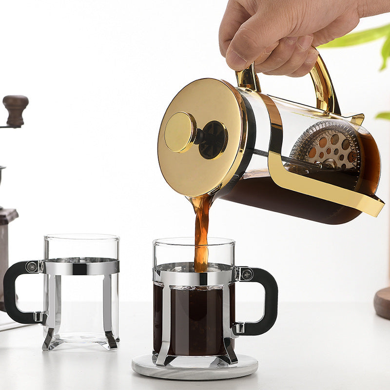 French Press Kaffeebereiter aus Borosilikatglas