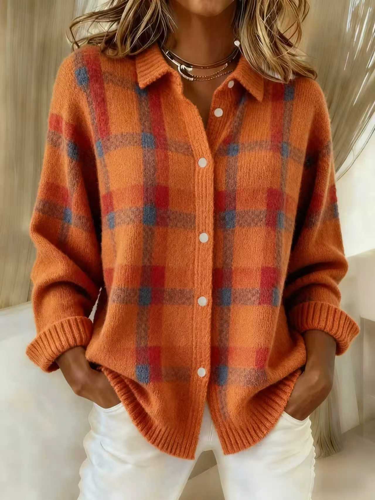 Plaid-Hemd mit weitem Schnitt