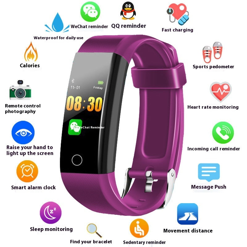Fitness-Armband mit Blutdruck- und Herzfrequenzmessung
