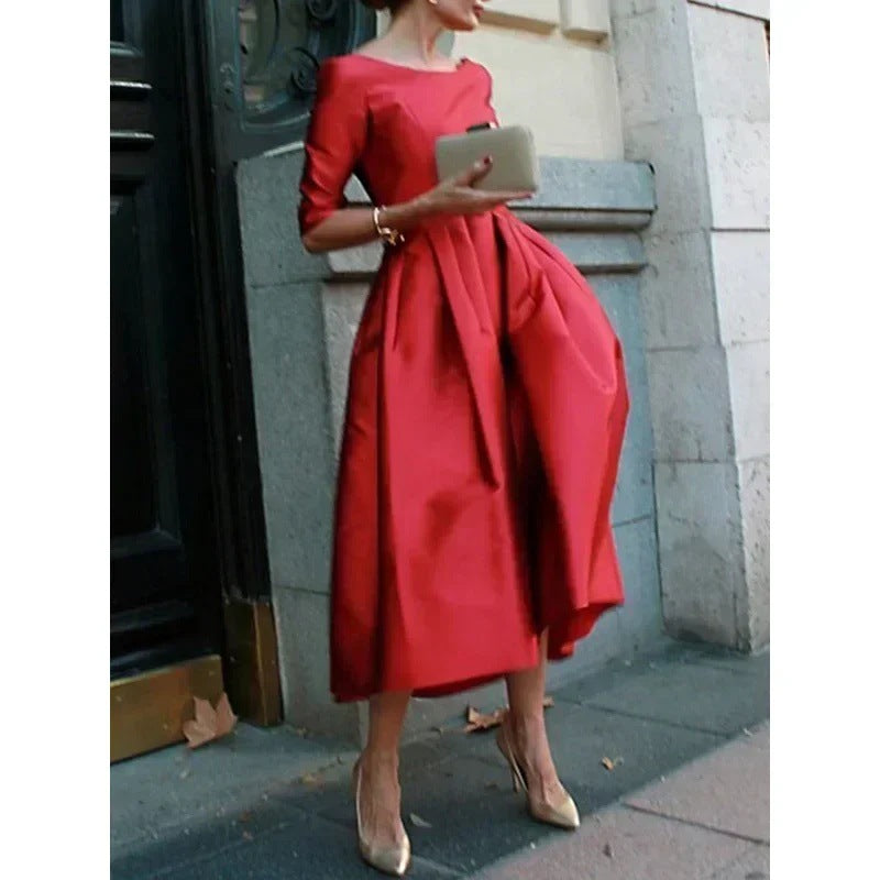 Etuikleid Slim-Fit Abendkleid – Bild 5 | LuxeStyle