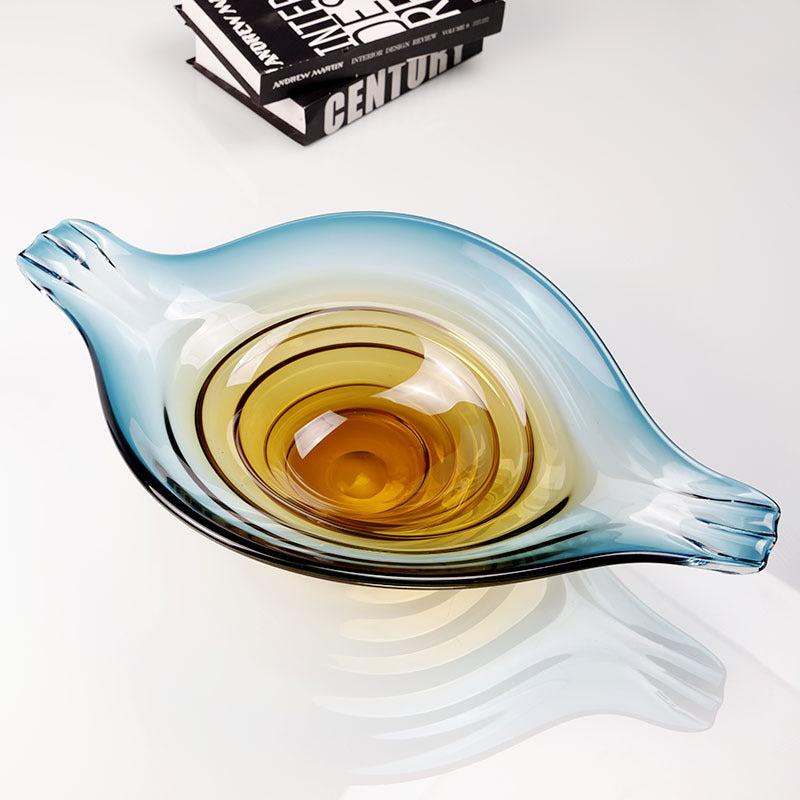 Modernes Kunstgefäss Glasierte Fruchtschale