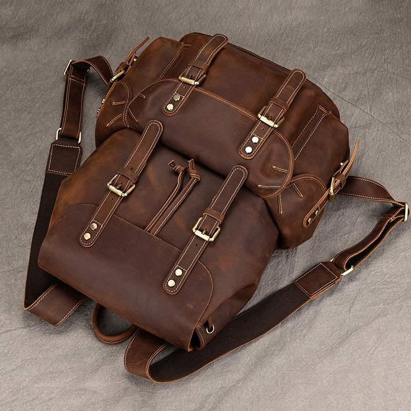 Lederrucksack "Crazy Horse" (36-55L)