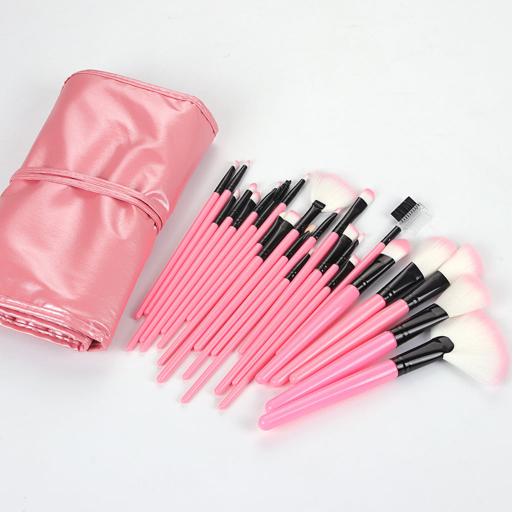 24er Make-up Pinselset mit PU-Aufbewahrungstasche – Bild 4 | LuxeStyle