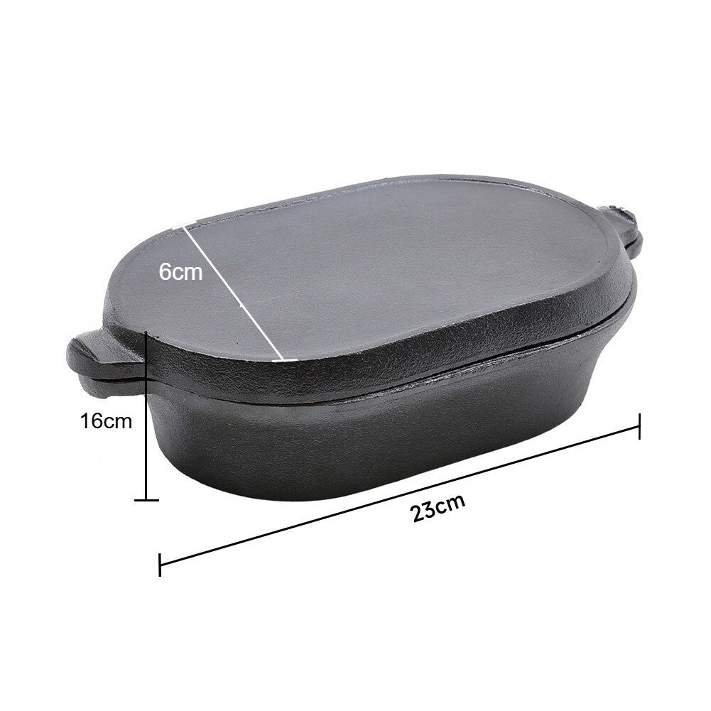 Gusseisen 2-in-1 Topf & Pfanne – Ansicht 2