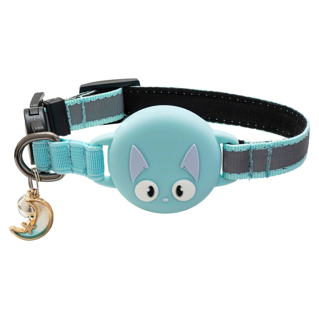 Reflektierendes Katzenhalsband mit Tracker-Hülle