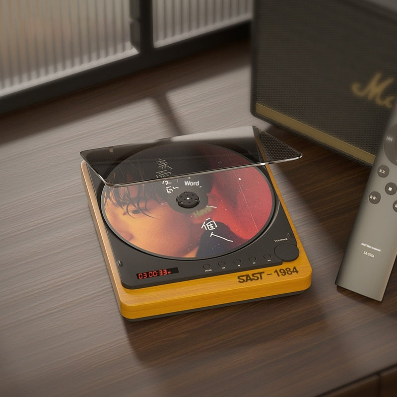 Retro-CD-Player mit Vinyl-Look