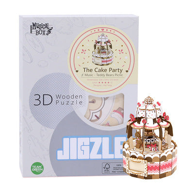 3D-Holzpuzzle-Spieluhr | LuxeStyle