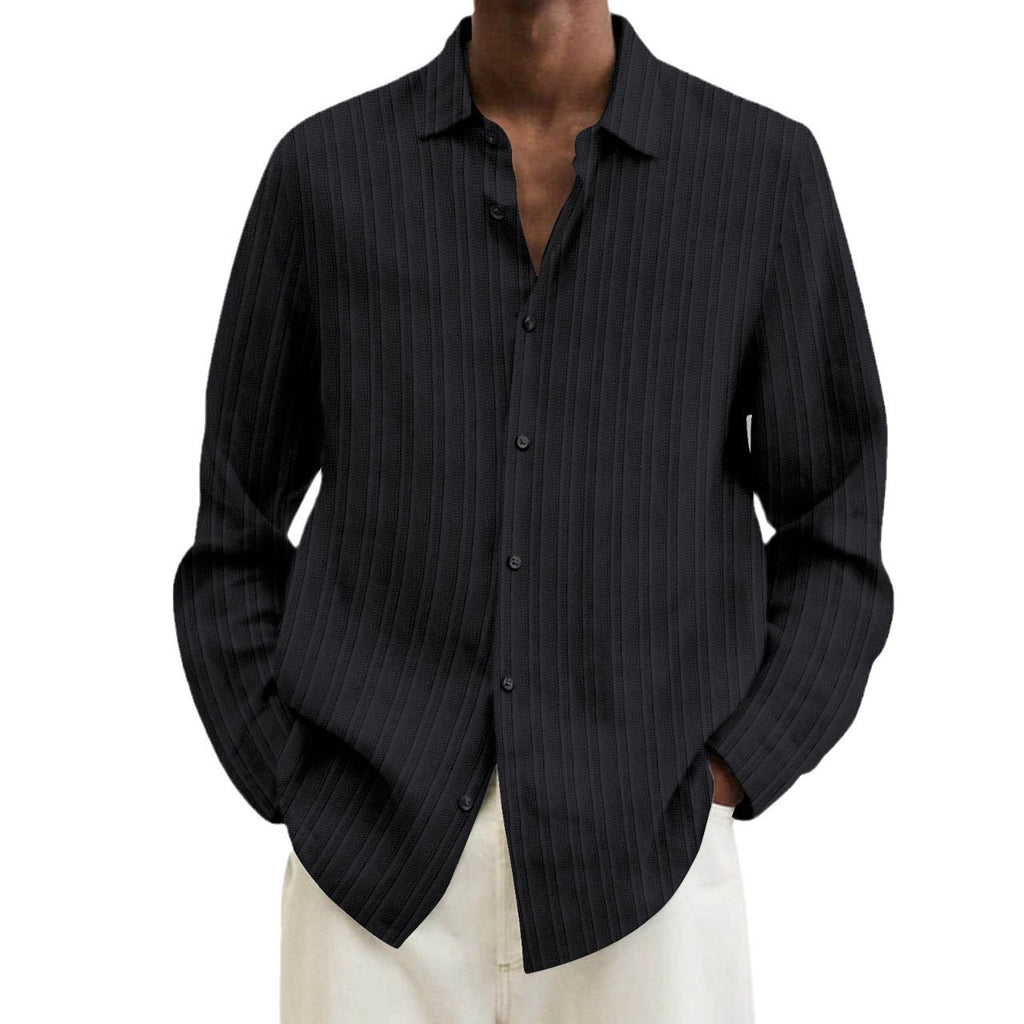 Gestreifter Cardigan mit langen Ärmeln für Herren – Bild 6 | LuxeStyle