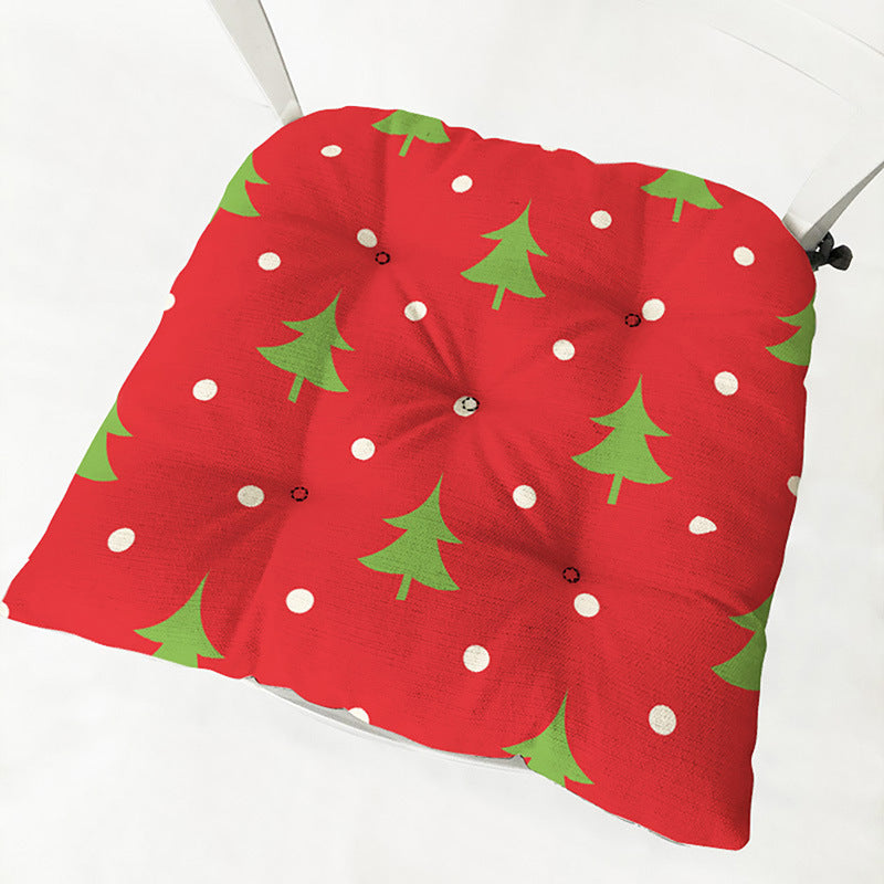 Stuhlkissen aus Baumwoll-Leinen-Mix mit Weihnachtsmotiv – Bild 8 | LuxeStyle