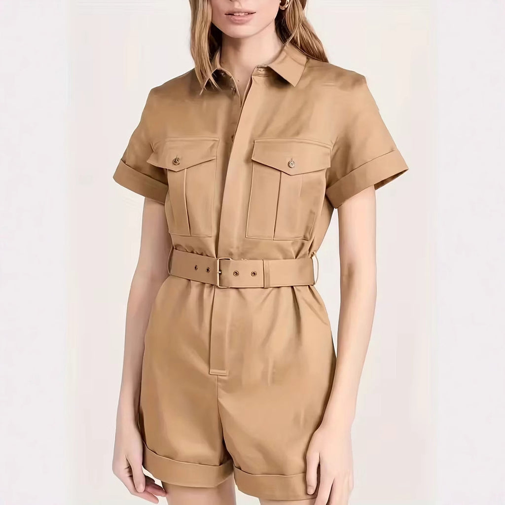 Eleganter Workwear-Jumpsuit mit Gürtel