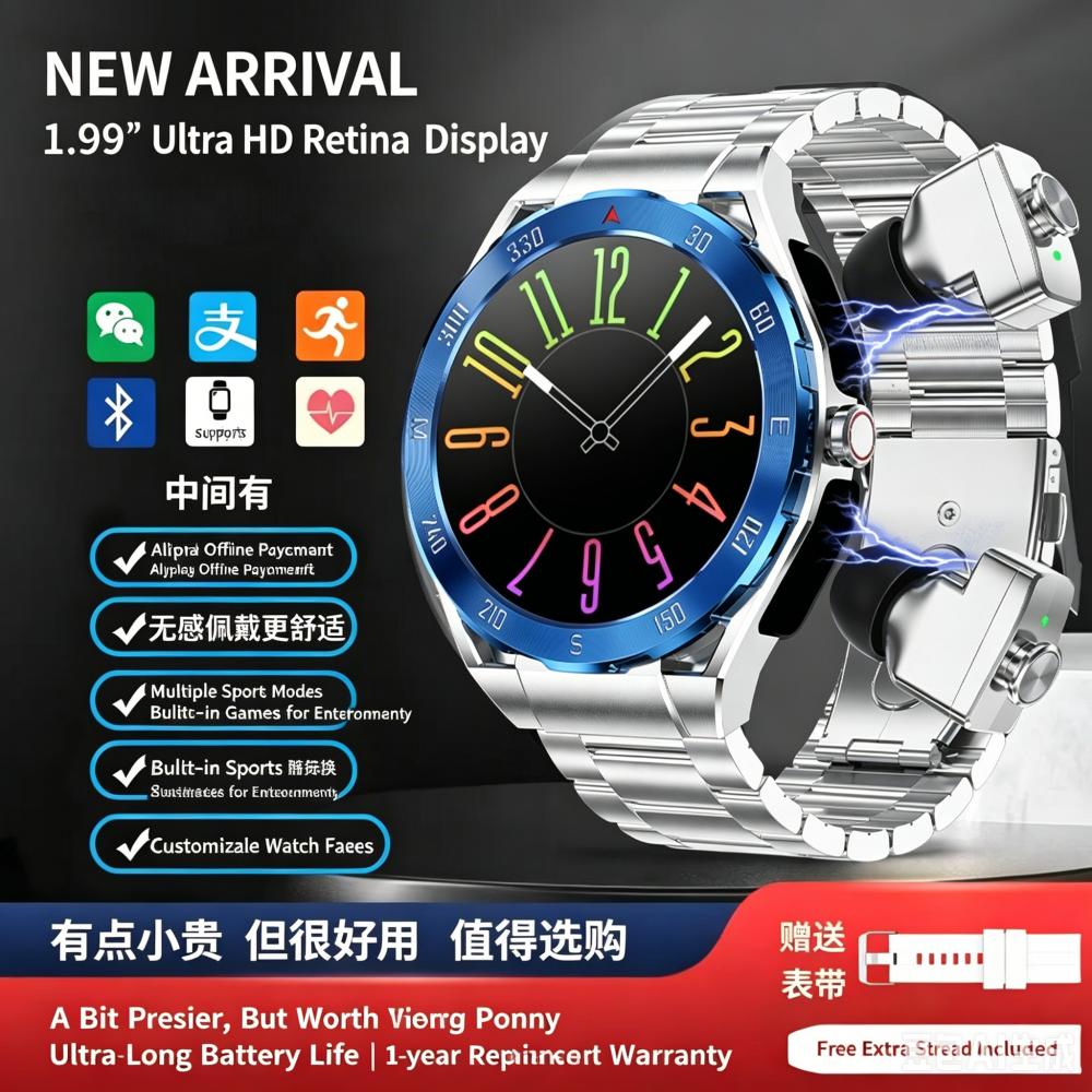 Smartwatch «SmartOne» · Fitness & Anrufe