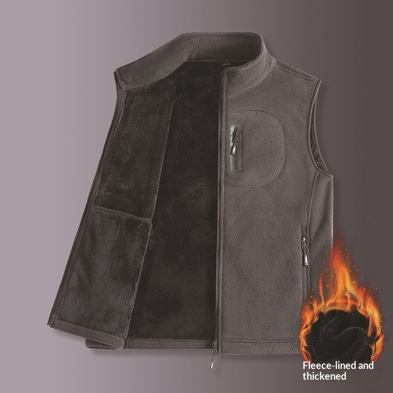 Herren Fleece-Weste mit Fütterung