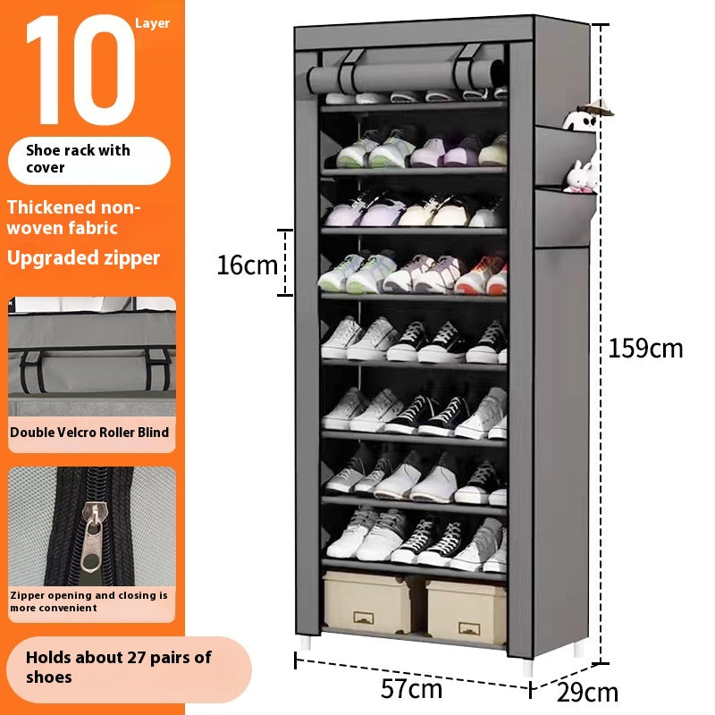 Staubdichter Tür-Schuhschrank (10 Schichten)
