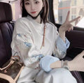 Hoodie mit Stickerei im New Chinese-Stil
