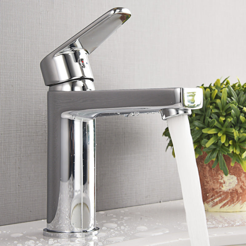 Quadratischer Kupfer-Wasserhahn für Waschtisch