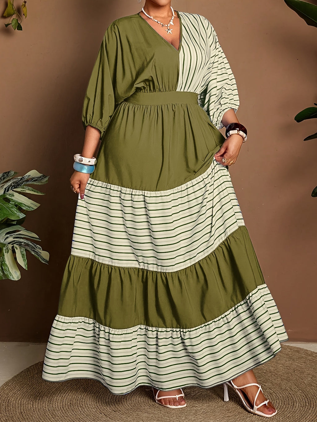 Bunt gestreifte A-Linien-Rock – Bild 5 | LuxeStyle